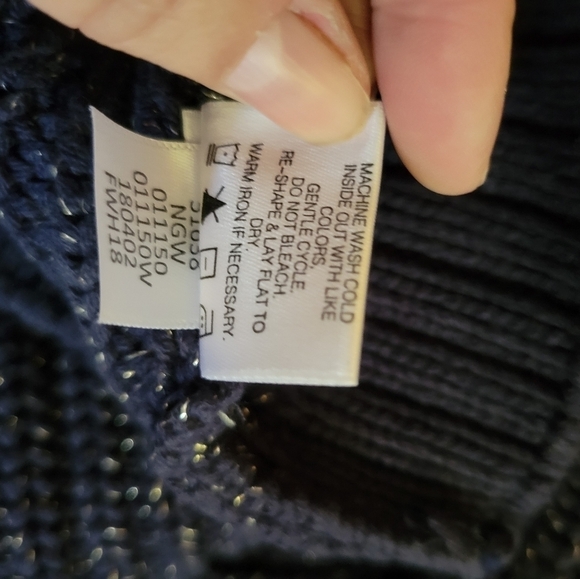 Hanna anderson blue knit button front  cardigan - Picture 6 of 6